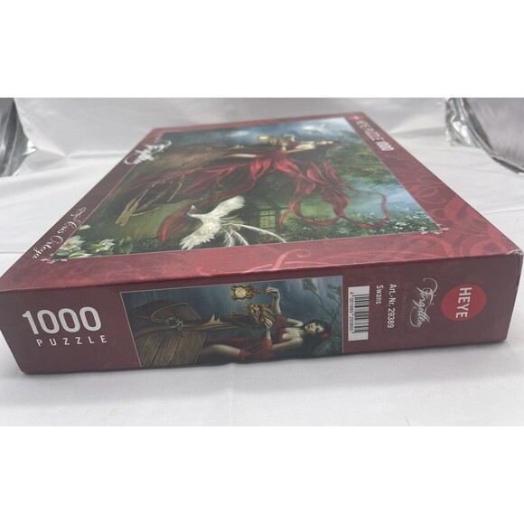 Heye Jigsaw Puzzle Forgotten Cris Ortega Swans Dark Rose 1000 pc  Gothic Fantasy - Picture 11 of 16